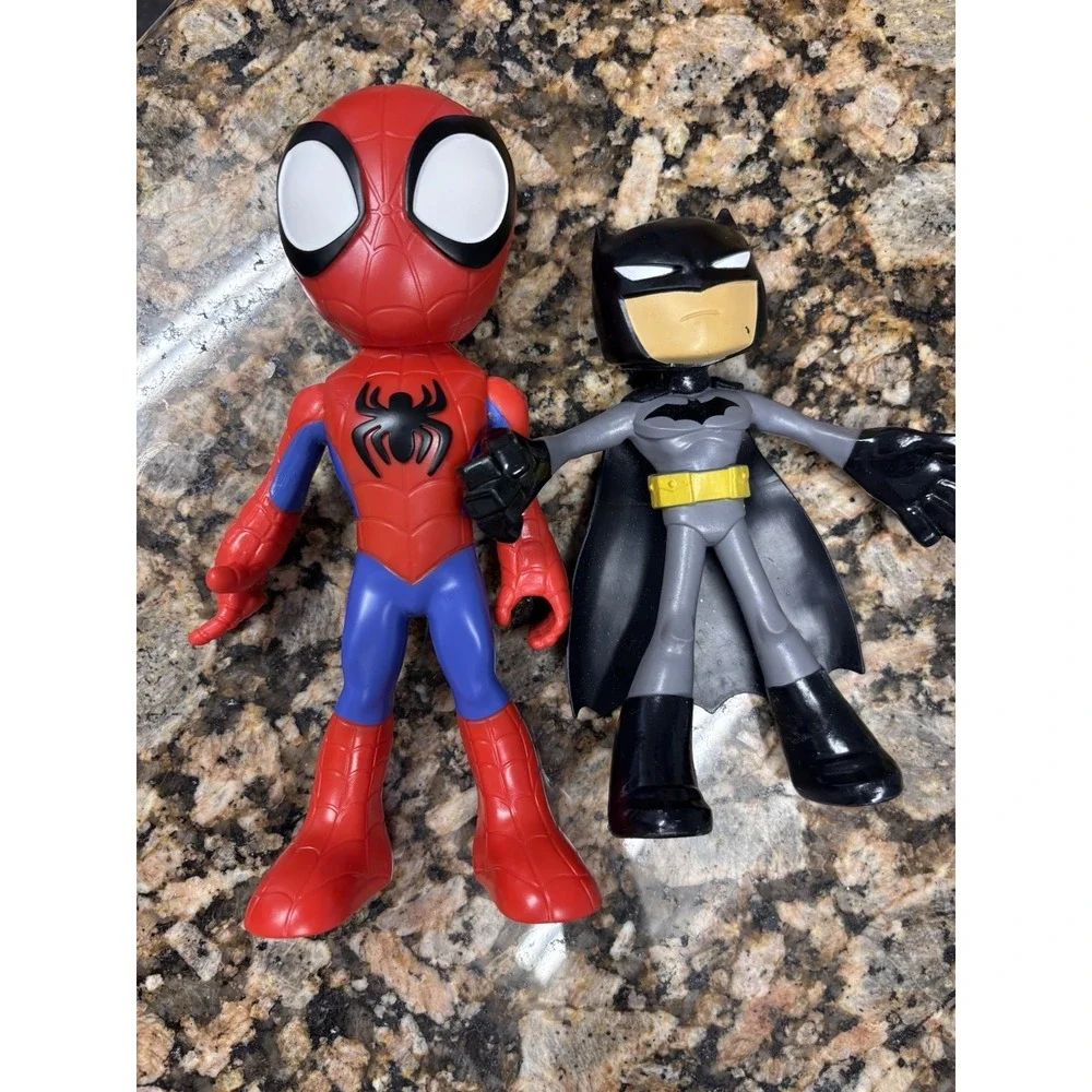 2pcs Marvel Spidey & Batman Web Squad Spiedy & Spiderman Figures